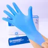 Nitrilhandschoenen blauw 100 pc's lot voedingskwaliteit waterdichte allergie gratis wegwerp werk veiligheidshandschoenen nitrilhandschoenen monteur 220k