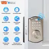 Smart Lock Tuya Smart Door Lock 5-en-1 Entrée sans clé Lock de porte de porte WiFi Metfrolt Aucun pontage requis facile à installer