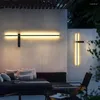 Lampa ścienna nowoczesne lampy domowej home-appliance w salonie wystrój sypialni długi pasek czarny złoty sztuka luz światła na zewnątrz wodoodporne duże