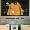 Vestes masculines Maden Vintage poids lourd Michigan Chore Coat Multi-poche Toile de chasse Vestes Mens 2023 Automne Amekaji Outwear lâche T240508