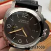 Montre de poigned décontractée Panerai Titanium Metal Luminor Series PAM 00351 Watch 44mm Clock Mens Watch Mechanical Watch