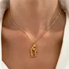 Hanger kettingen eenvoudige gouden zilveren kleur roestvrijstalen moeder en kinderen zijn dol op hart ketting moeder dochter figuur moederdag cadeau