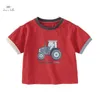 T-shirts Dave Bella 2024 Nouveau Summer Boys Baby T-shirt Childrens Top Cotton Sous-vêtements à manches courtes Cartons de dessin animé Sports extérieurs DB2240686L240509