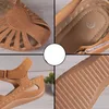 Scarpe casual retrò sandali di roma da donna 2024 piattaforma chiusa di punta anti-slip da donna resistente al gladiatore Zapatos Mujer