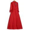 Sukienki zwyczajne Katwalk Ladies Spring Wysokiej jakości moda impreza czerwona fioletowa cekinowa cekina szczupła fit celebrytka