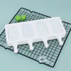 Popsícula de silicona moldes de helado Moldes de bricolaje de frutas de fruta Moldes para el fabricante de moldes de pastel ovalado W0249