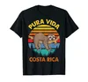Herren-T-Shirts 100% Baumwolle Costa Rica Pura Vida Slot T-Shirt Herren Unisex T-Shirt Größe S-6xl D240509
