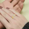 С сертификатом Bow Knot Moissanite Ring для женщин обручальный кольцо 7 мм 1,2CT Обручальные ювелирные ювелирные изделия.