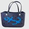 Summer Bogg Bag XL Accessory Eco Jelly Candy Beach Bag Lightweight Holes Waterproof Organisera silikonväska Designer Handväskor Stock Fashionabla HO04 EC4
