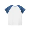 Tシャツ2024夏の漫画Tシャツの男の子と女の子コットンチルドレンTシャツ短袖トップナンバー1 2 3 4 5 6プリントチルドレン衣料品