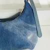 Sacchetti da sera con imbracatura vintage donna donna designer di lusso borsetta 2024 in materiale di denim hobos irregolare mobilità reticolare