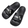 Карл Лагерфилд Женщина Черная обувь летняя пляжная тапочка Sliders Luxury Flip Flop Slide Flat Gif