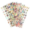 Gift Wrap 6 Sheet Scrapbook Scrapbooking Graffiti Vintage Letters Numbers Self Adhesive Decals For Diary DIY Crafts Cards
