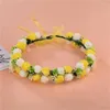 Fiori decorativi 1pc Fashion Bohemia Garland Rose Flower Crown Women Cascia con ragazze a nastro regolabile Halo da sposa