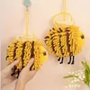 Handtücher Roben kreative Chenille Handtücher Küche Badezimmer Hand Cartoon Bienenform Hanging Loops Schnell trocken weich absorbierende Handtücher