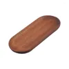 プレートの食器丸い木製の丸いデザートプレート日本スタイルの木製トレイスナックドライフルーツクルミの色