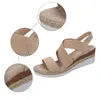 Sandali femminile intrecciata romana elastica casual elastico tallone inclinata SOLA SOLE NON SLIT SCARPE SCARPE OUTDOOR SANDALIA