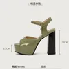 Zapatos de vestir Simloveyo elegantes Sandalias de mujer abierta para mujeres de 12 cm de grosor