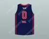 CUSTOM Mens Youth/Kids BOL BOL 0 FINDLAY PREP NAVY BLUE BASKETBALL JERSEY 2 TOP Stitched S-6XL