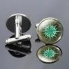 Cuff Links Retro Compass Image Stamping Basslinks Mens Fashion CuffLinks Set di gemelli Regali per lui (non una vera bussola) Q240508