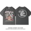 Europe et américain Trendy Rodman Bug Street Instagram T-shirt à manches courtes en coton lâche