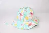 Caps Hats Baby Girl Summer Sun Hat Baby Girl Flamingo Bucket Hat Childrens Chin Shoulder Strap Beach Hat Outdoor Travel Wide Brim UV Protective Hat d240509