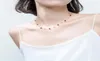 MloveACC 100 Real 925 Sterling Silber Fine Schmuck rote Granat Steinperlenkettenketten für Frauen Statement Halskette Choker289y7013395