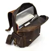 Sac à dos à grande capacité hommes Crazy Horse Cuir authentique Vache 14 "ordinateur portable sac à dos sac à dos sac à dos masculin mochila