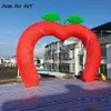 Schöne Werbebogenwegen aufblasbare, appelförmige rotförmige rot gefärbte Erzlinie Dekorativen Eintrag für Spielplatz auf großer Rabatt 10m Breite (33 Fuß) mit Gebläse