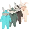 Nouveauté lapin Bunny Pâques costume bébé filles vêtements garçons rober cagoule camoureuse en bas âge body pour nourrisson pour né 3-24m 240508