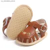 Slipper lässig und komfortable Babymädchen Sandalen atmungsbezogene leichte Sommerblumen -umwickelte Zehen Q240409