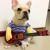 Vêtements pour chiens costume de compagnie guitariste de guitare drôle de guitare stand de vêtements verticaux pour les petits chiens produits de mode