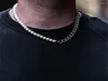 Kettingen 2022 S roestvrijstalen Miami Cuba -ketting en een halve 6 mm parelketting voor mannen Women Gold Chocker8204835