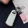 Bilnyckel Zinklegering Cowhide Car Remote Nyckelfodral för Audi A4 A4L A5 Q5 Q7 TT TTS 8S B9 2016 2017 2018 Bilnyckelskyddsskal Tillbehör T240509
