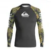 Roupas de banho feminina Tricota Surfing Clothing Men Man Manga Longa Proteção UV Camisa de Natação Rash Clothes Dresses de praia Rashguard Tops