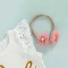 Kleidungssets Baby Girl First Birthday Outfit Fly Sleeve Spitze Strampler Tutu -Rock Set mit Stirnband H240508