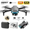 DRONES 2024 RG107 PRO DRONE TREADSIDD Hinder Undvikande 4K Professionell Dual HD Camera FPV Aviation Fotografering Fällbar fyra helikoptrar D240509