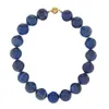 Chokers Blue Sophie Buhai Perriand Stone Natural Lapis-Lazuli Beads 18K Gold-Vemeil COCKER MAGNÉTICA Mujeres Declaración Joyería 312V