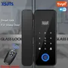 Smart Lock Smart locks for glass doors wooden doors or WiFi Tuya smart biometric fingerprint lock electronic door lock digital lock WX