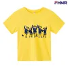 T-Shirts 2024 Sommer Neue Jungen und Mädchen Feuerwehrmann Sam Short Sleeved T-Shirt Childrens T-Shirt Jungen Kostüm Rollenspiele Kostüm240509