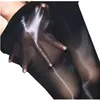 Heren sokken man hoge taille olie glanzende panty lingerie ultrathin 1-regele glans sexy panty panty pure nylon bling kousen media