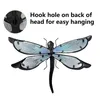 Glazen metalen Dragonfly Wall Decor A Pair - Buiten Dragonfly Wall Art - Hangende metalen Dragonfly Decor voor Tuin en Home Decor 240508