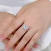 2CT Moissanite Ring 925 Серебряное серебро для мужчин и женщин, подходящих для ежедневной одежды и подарка для обручального обручального кольца. Размер 5-11