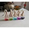 Hanging Ornament Colourful Glass Bottle Perfume Essential Oils Diffuser Car Hang Rope Pendant Empty Packing Bottles 8ML s