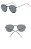 Solglasögon Metallram Polygonal europeisk och amerikansk trend Small Dazzling Mercury Marine Sheet Wholesale