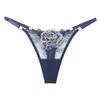 New Lady Calcinha Transparente Design Floral Confortável Big Flower Mulheres G-String Triângulo Curta calça curta