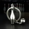 Decorative Figurines Creative Alloy Bowling Ball Pendant Car Key Ring Purse Bag Ornament Keychain Sports Lover Club Gift