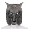 Masques de fête Les loups portent des masques de maquillage sur la tête Loup en direct avec des accessoires de rôle adultes en fourrure artificielle et un animal Q240508