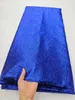 FUCHSIA Brocado africano Jacquard Fabric Damask Material Nigeriano Gilding Lace Brocard Tissu 5 yardas Dentelle Africaine DJB71 240508