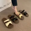 Sandalen mit Rock, feenhafte Flachboden römische Schuhe, neue zwei in zwei Stilen Sandalen für den Sommer 2024, für äußere Verschleiß
